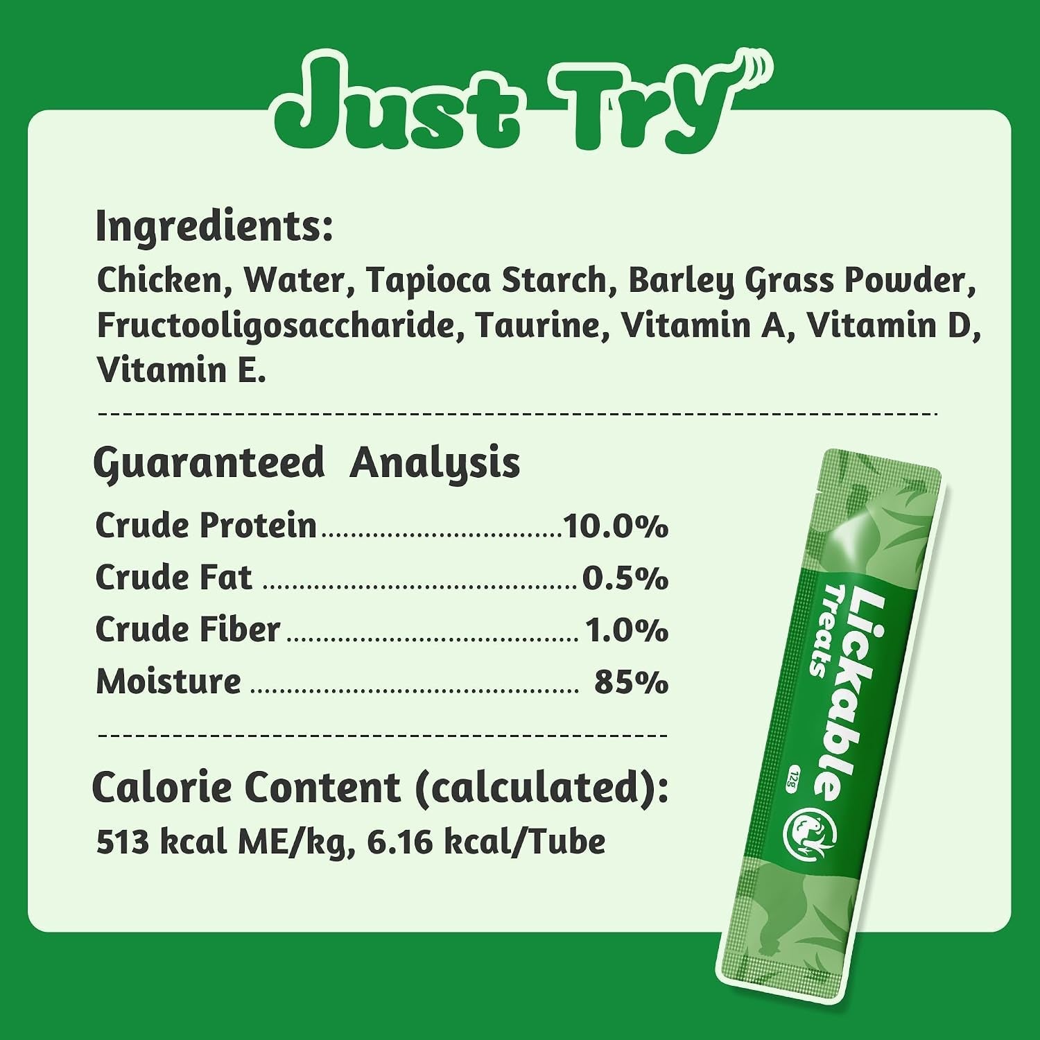 just-try-lickable-cat-treats-healthy-cat-grass-treats-20-tubes-soft-creamy-hairball-control-relief-functional-with-taurine-vitamin-e-for-cats