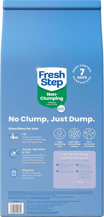Fresh Step Non Clumping Cat Litter with Febreze Freshness, High-Absorbing Formula with Odor Control, 21 Lb. Bag8