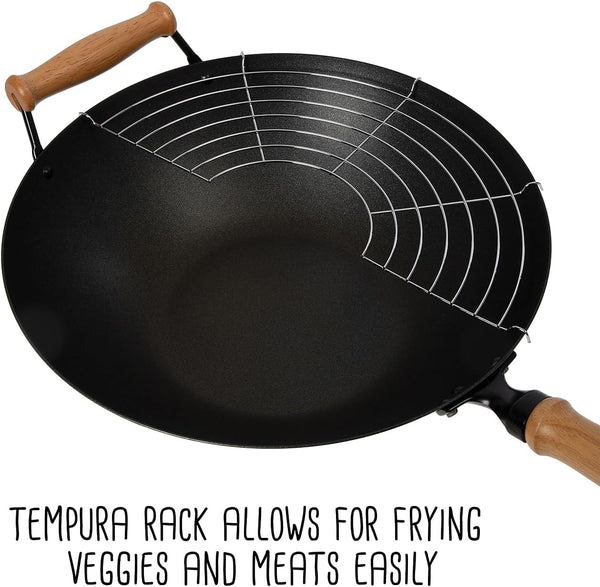 Joyce Chen 22-9938, Pro Chef 14 Inch 10 Piece Excalibur Non-Stick Wok Set8