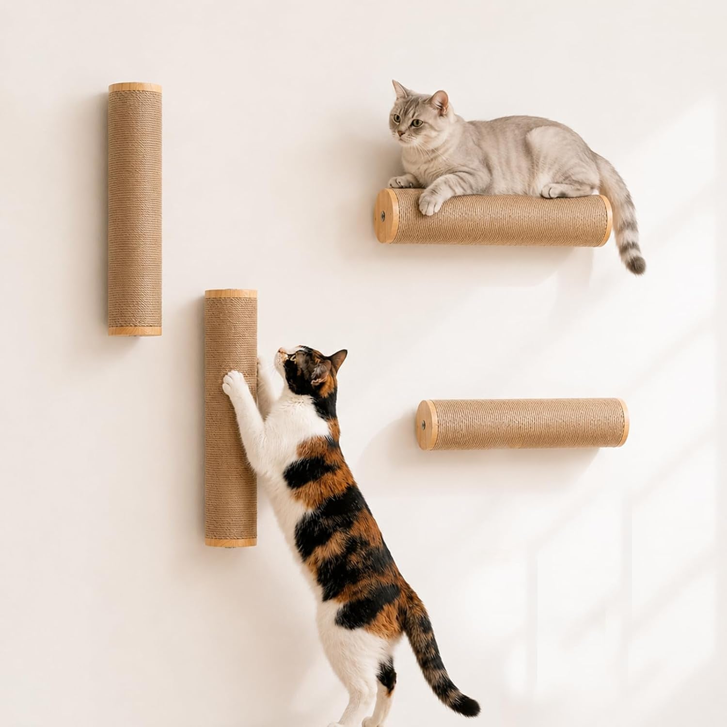 sisal-rope-wall-mounted-cat-scratching-post-11-in-for-indoor-cats-climbing-scratching-2-post-integrated-set