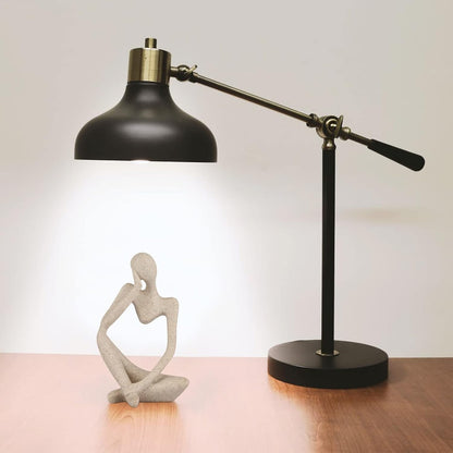 Sandstone Resin Thinker Statue Style Abstract Sculpture, Sandstone, Left | Small Statue Collectible Figurines, Modern Aesthetic Ornament for Home Office Bookshelf Desktop Coffee Table Decor3