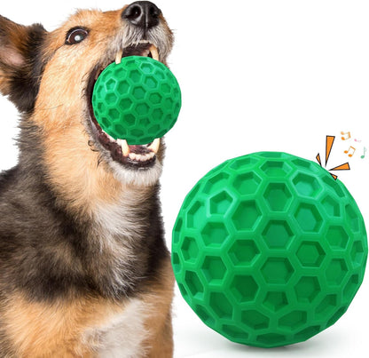 Tough Dog Chew Toys for Aggressive Chewers, Indestructible Dog Balls for Aggressive Chewers, Squeaky Balls for Dogs, Squeaky Toys for Large Dogs, Funny Heavy Duty Ball1