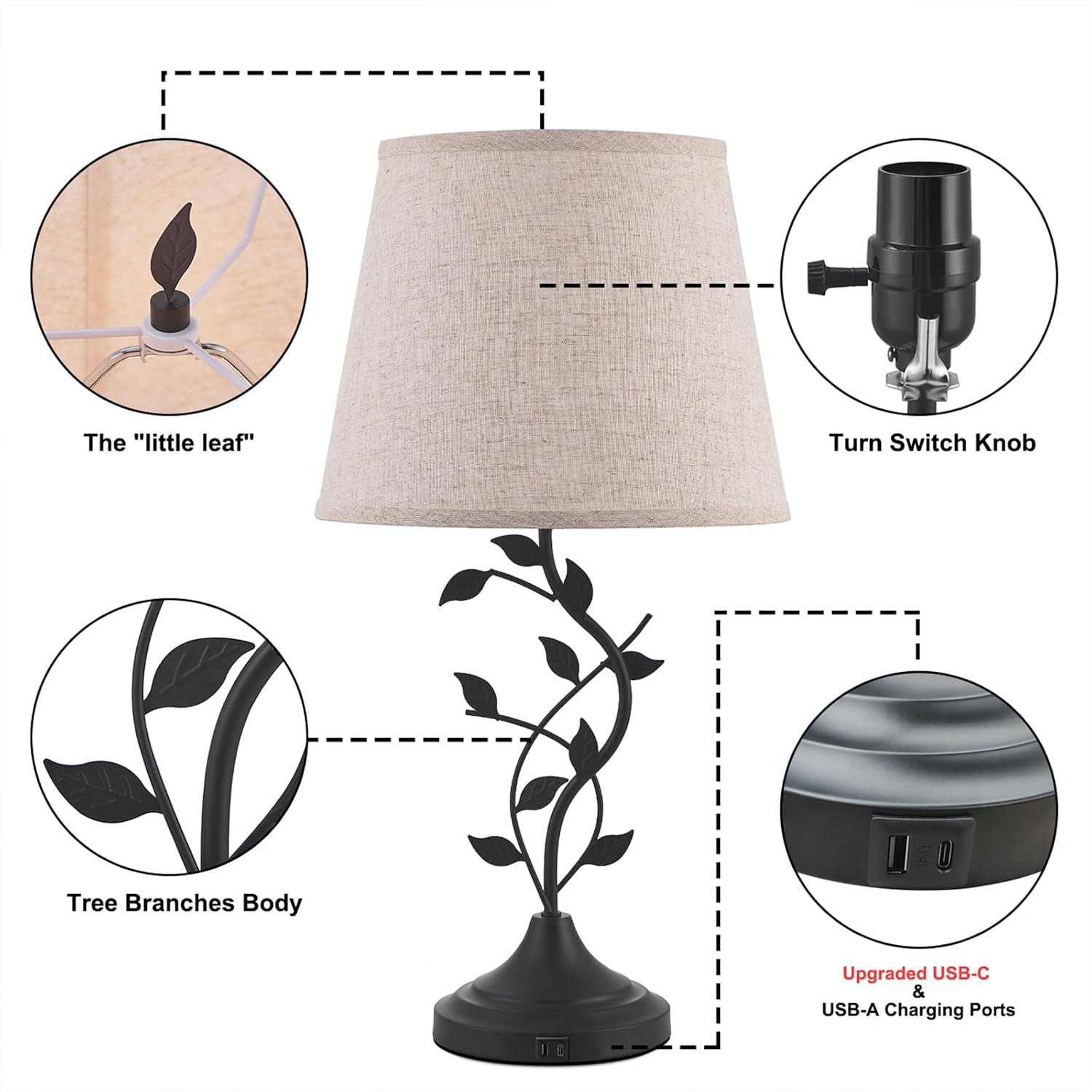 table-lamp-for-living-room-bedside-lamp-for-bedroom-rustic-lamp-knob-switch-usb-c-a-charging-ports-corded-traditional-rustic-leaf-lamp-for-livingroom-bedside-bedroom-nightstand