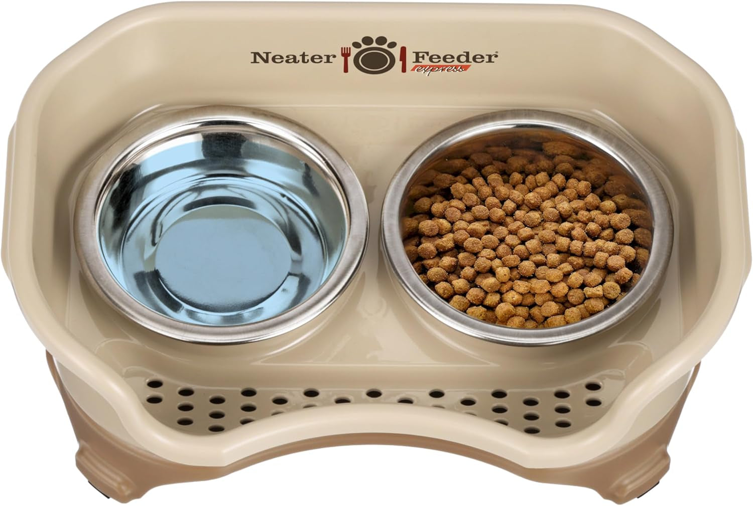neater-feeder-express-mess-proof-dog-bowls-elevated-for-small-breeds-under-15-lb-made-in-usa-no-spill-raised-dog-food-bowl-stand-stainless-steel-food-and-water-bowl-set-feeding-station-cappuccino