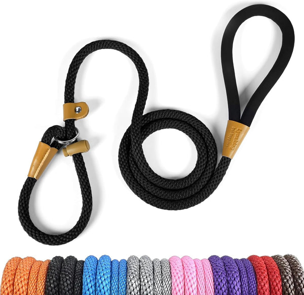 Lynxking Dog Leash Slip Lead 5 6 8 FT Dog Training Leash Strong Heavy Duty Rope No Pull Training Lead Leashes for Dogs1