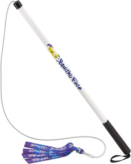 Squishy Face Studio Flirt Pole V2, Purple/Blue Tie Dye, Regular 36" | with Lure, Durable Dog Toy, Fun Obedience Training & Exercise, All Breed Sizes8