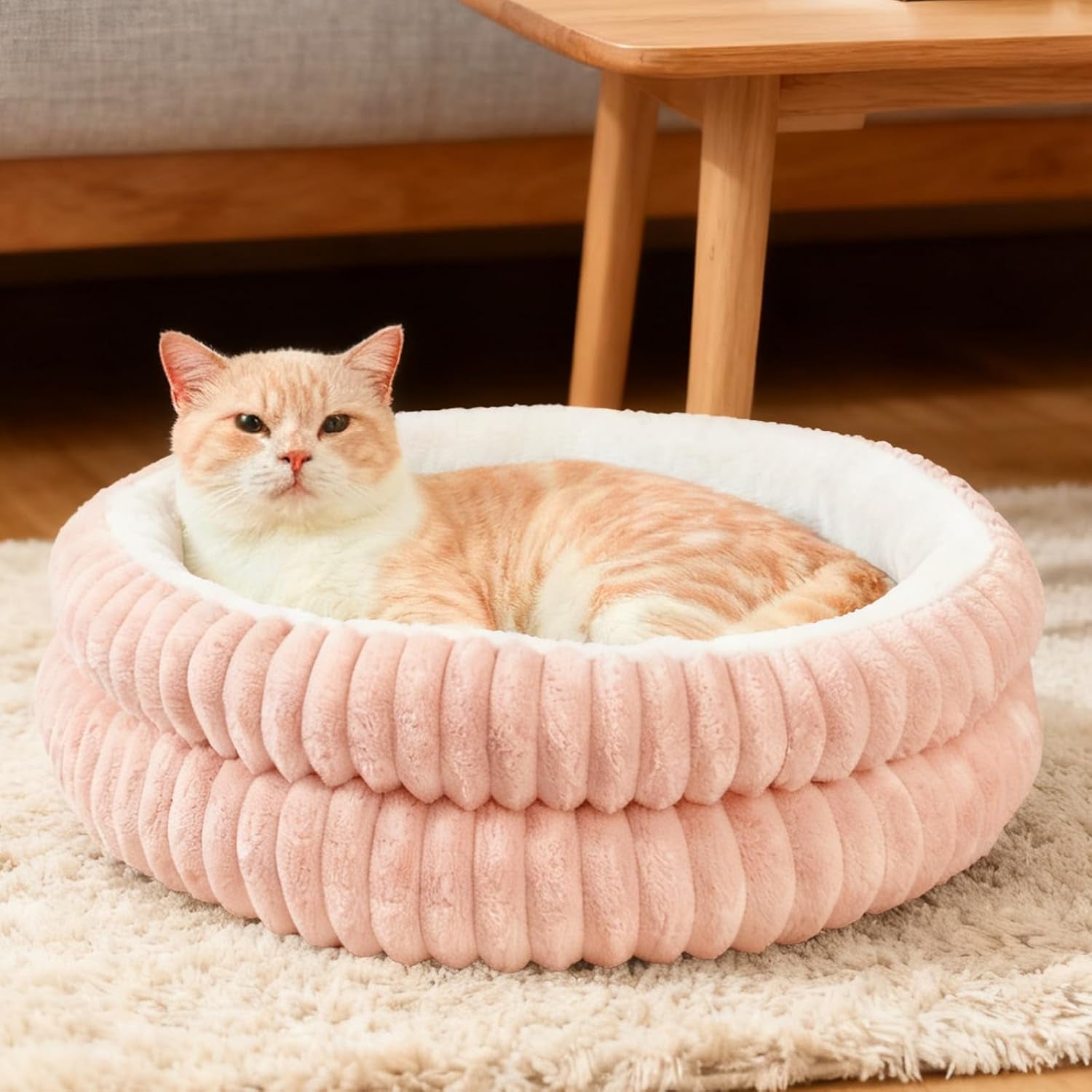 cat-beds-for-indoor-cats-washable-round-donut-dog-bedgrey-s-cute-fluffy-puppy-dogs-beds-for-small-dogs-cat-bed-with-anti-slip-bottom-round-dog-cat-beds-for-indoor-cats