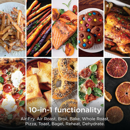 Ninja Prestige Smart XL Countertop Oven, 10-In-1, Stainless Steel, DT501 | Bakes 20 Cookies, Fits 12 Lb Turkey, Air Fry, Bake, Toast, Pizza, Reheat, 1800W6
