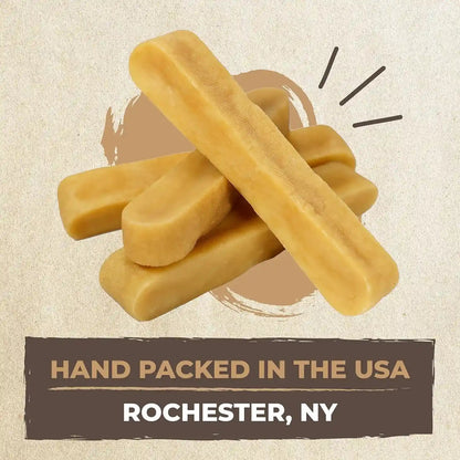Mighty Paw Yak Chews, Long Lasting Hard Chew for Large Dogs, 4 Pack | Milk, Salt & Lime Juice, Grain-Free, Lactose-Free, Odor-Free, 68G Protein per Stick, Aggressive Chewers, Puppy Teething9