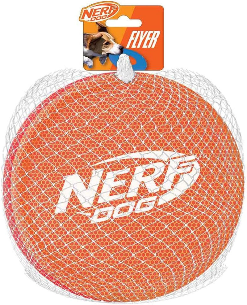 nerf-dog-nylon-flyer-dog-toy-flying-disc-lightweight-durable-and-water-resistant-great-for-beach-and-pool-9-inch-diameter-for-medium-large-breeds-single-unit-red