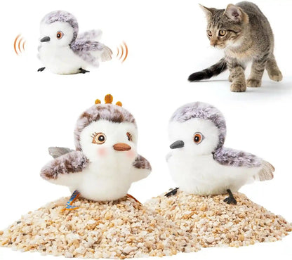 Potaroma Cat Toys Flapping Bird (No Flying), Lifelike Sandpiper Chirp Tweet, Rechargeable Touch Activated Kitten Toy Interactive Cat Exercise Toys for All Breeds Cat Kicker Catnip Toys 4.0" | Lifelike Sandpiper Chirp, Touch Activated, Rechargeable Kitten Kitty Exercise Catnip Kicker for All Breeds 4.0 Inches8