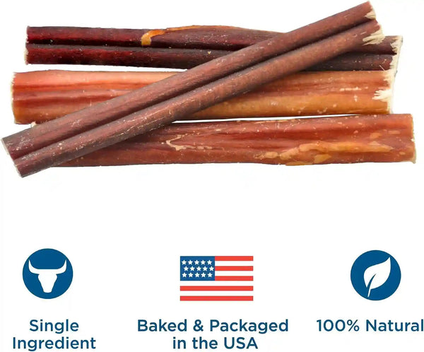Best Bully Sticks 6 Inch Odor-Free Bully Sticks - 20 Count (Pack of 1) - Bulk Bag, Odorless Natural Grass-Fed Beef, Easily Digestible, No Grain or Rawhide, Ideal for Big Breeds3