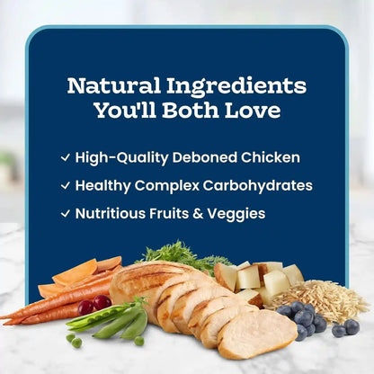 Blue Buffalo Tastefuls Chicken & Brown Rice Recipe Dry Indoor Cat Food for Adult Cats, Real Chicken First, Deliciously Healthy Natural Cat Food, Supports Digestive Care and Coat Health, 3 Lbs.4