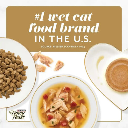 Purina Fancy Feast Gourmet Wet Cat Food Variety Pack, Petites Gravy Collection, Break-Apart Tubs, 48 Servings - (Pack of 24) 2.8 Oz. Tubs8