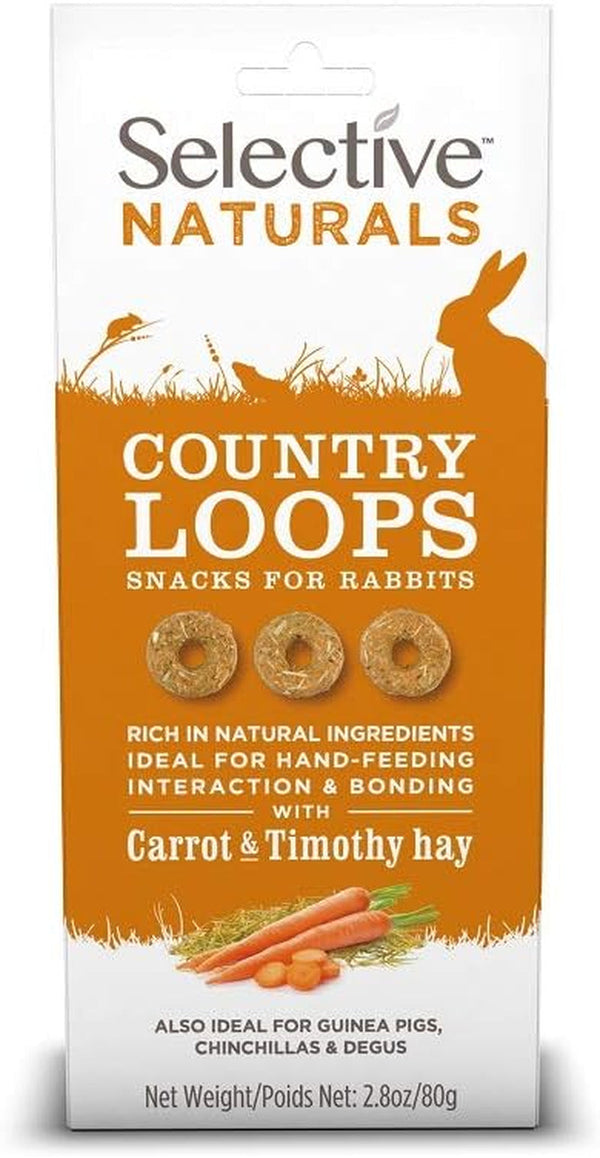 Selective Naturals Country Loops with Carrot & Timothy Hay (Pack of 4)2