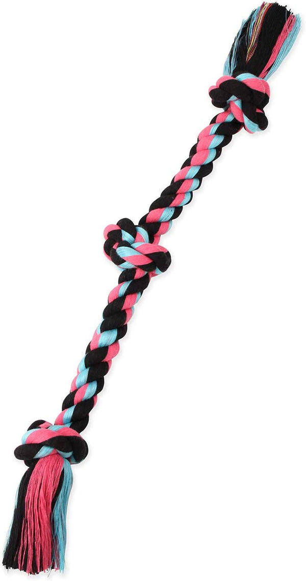 Mammoth Flossy Chews Color Rope Tug – Premium Cotton-Poly Tug Toy for Dogs – Interactive Rope– Dog Chew Toy, Assorted Colors5