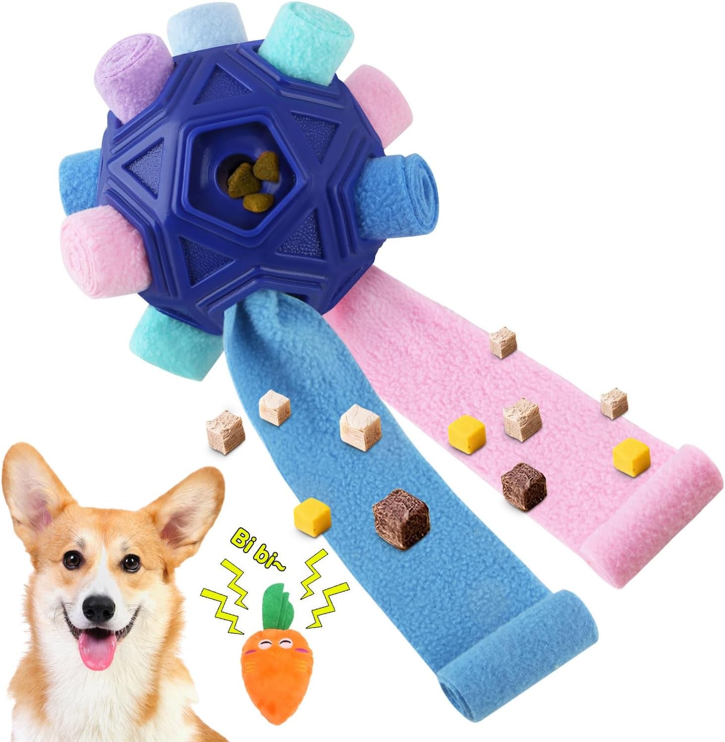 dog-snuffle-ball-interactive-puzzle-dog-toys-encourage-natural-foraging-skills-slow-feeder-for-training-and-stress-relief-cloth-strip-hiding-food-dog-toys-with-squeaky-carrot-toy-for-any-size