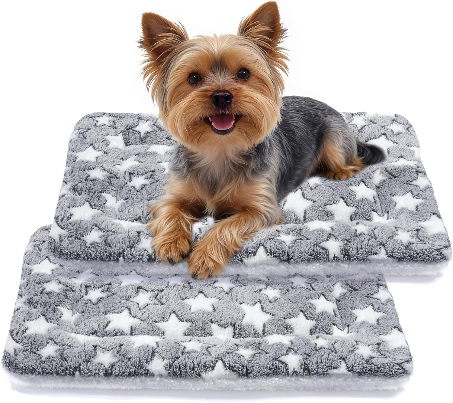 mora-pets-cat-bed-dog-crate-pad-ultra-soft-pet-bed-with-cute-star-print-washable-crate-mat-for-small-dogs-and-indoor-cats-reversible-fleece-dog-kennel-pad-cat-carrier-mat-14-x-17-5-inch-grey