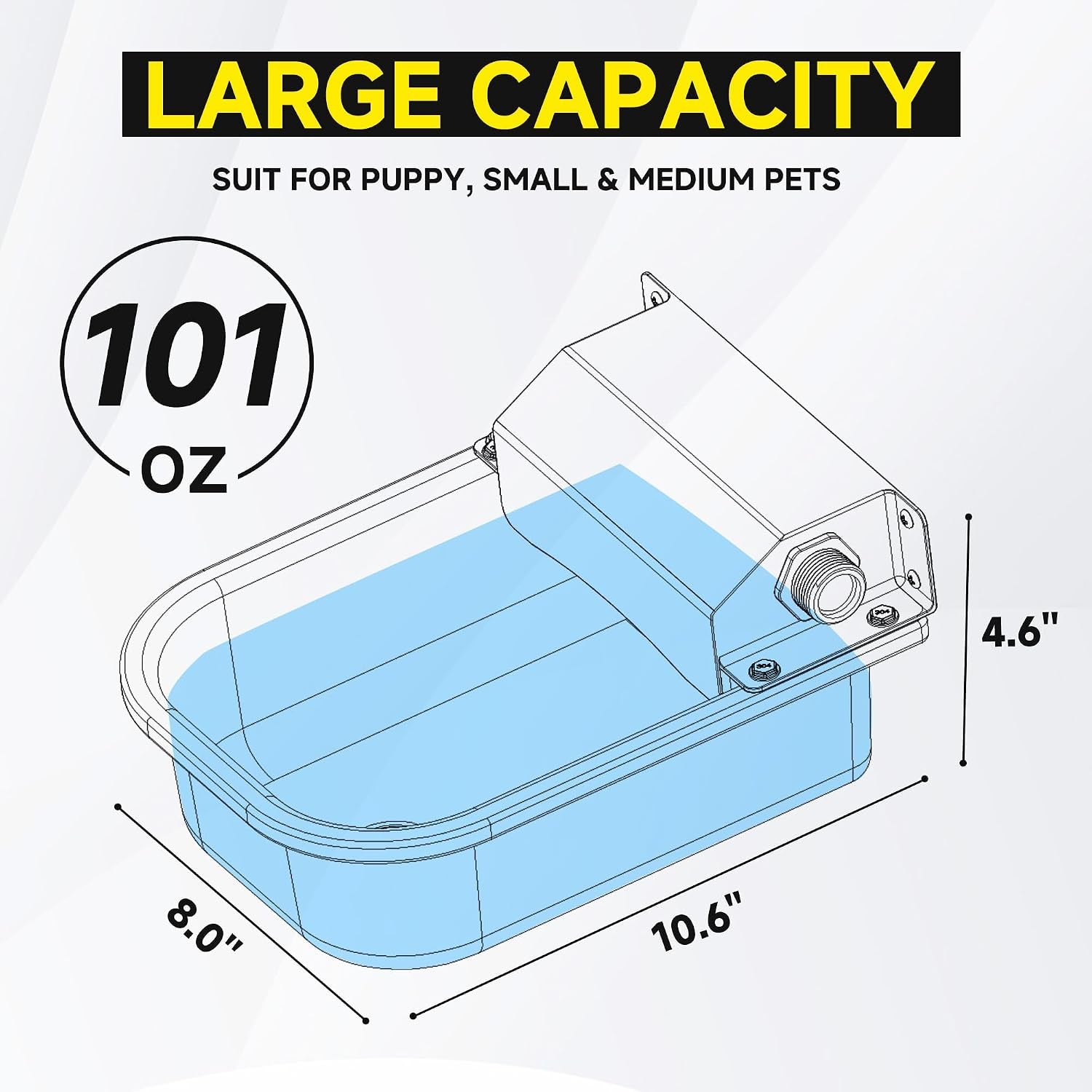 automatic-water-dispenser-for-dogs-3l-101-oz-304-stainless-steel-dog-water-feeder-auto-fill-large-waterer-for-pets-livestock-outdoor-dog-water-bowl-wide-mouth-anti-tip-easy-to-clean
