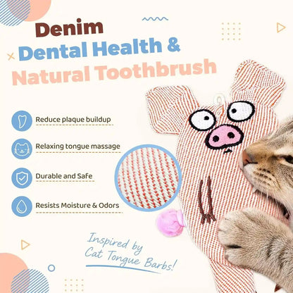 Cat Toys for Indoor Cats, 2 PCS 8000Mg A+Natural Catnip Silvervine Crinkle Interactive Cat Toy Pig with Bell Elastic Tail, Baby-Grade Plush Chew Toy for Teeth Cleaning, Cat Kickers for Boredom3