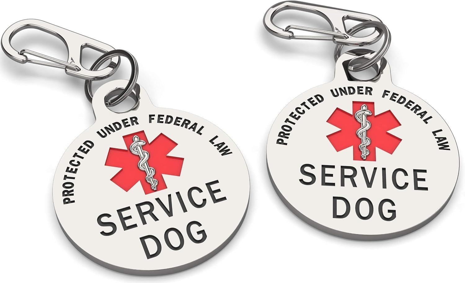 service-dog-tag-double-sided-with-federal-protection-1-25-inch-federal-protection-medical-alert-symbol-protected-by-federal-law-easily-attach-to-collar-harness-vest