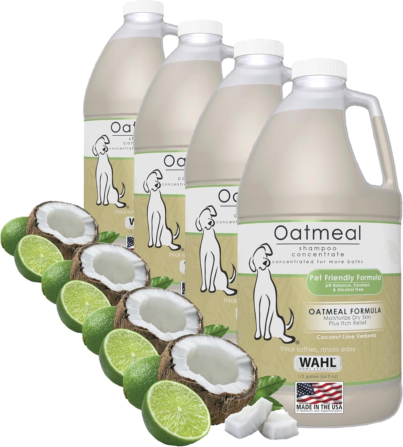 wahl-usa-dry-skin-itch-relief-pet-shampoo-for-dogs-oatmeal-formula-with-coconut-lime-verbena-scent-pet-friendly-formula-24-oz-model-820004a-oatmeal-formula-moisturizes-skin-provides-itch-relief-for-sensitive-skin-dogs-pet-friendly-formula-model-820004a