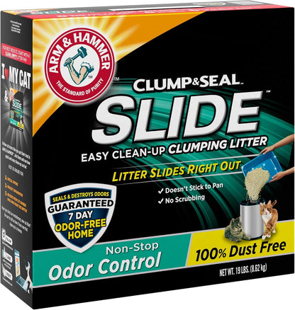 Arm & Hammer Slide Easy Clean-Up Litter, Non-Stop Odor Control, 19Lb12