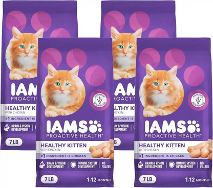 IAMS Proactive Health Healthy Kitten Dry Cat Food, Chicken, 3.5 Lb | Veterinarian-Recommended, Real Chicken #1 Ingredient, Omega-3 DHA & Taurine, Supports Digestion, Skin Health, Immune System17