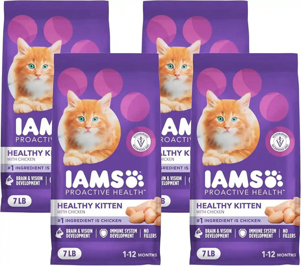 IAMS Proactive Health Healthy Kitten Dry Cat Food, Chicken, 3.5 Lb | Veterinarian-Recommended, Real Chicken #1 Ingredient, Omega-3 DHA & Taurine, Supports Digestion, Skin Health, Immune System17