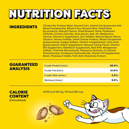 Temptations Wacky Blasts Cat Treats, Cluckin' Bacon Flavor, 6.3 Oz, 10 Pack | Chicken, Bacon & Catnip Flavor Bits, Crunchy Outside, Soft Inside, under 2 Cal, 100% Complete & Balanced, Resealable Pouch5