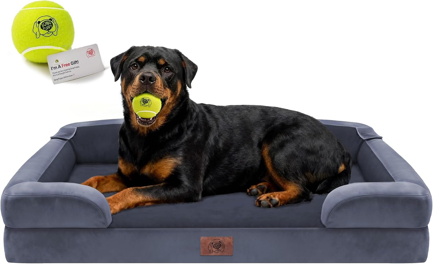 waterproof-orthopedic-dog-bed-for-extra-large-sized-dogs-memory-foam-pet-bed-sofa-with-bolster-dog-couch-with-washable-cover-non-slip-bottom-42x30-inch-grey