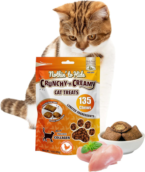 Fieldcrest Farms Collagen Cat Treats, Chicken, Crunchy & Creamy, 3 Oz Pouch | Supports Skin, Coat & Joints, High Protein, No Wheat or Soy, Great for Training & Rewards, All Life Stages1