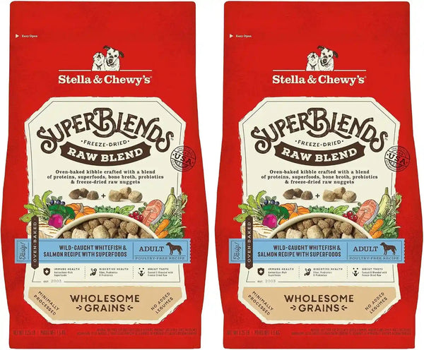 Stella & Chewy'S Superblends Raw Blend Wholesome Grains Grass-Fed Beef, Beef Liver & Lamb Recipe with Superfoods, 3.25 Lb. Bag13