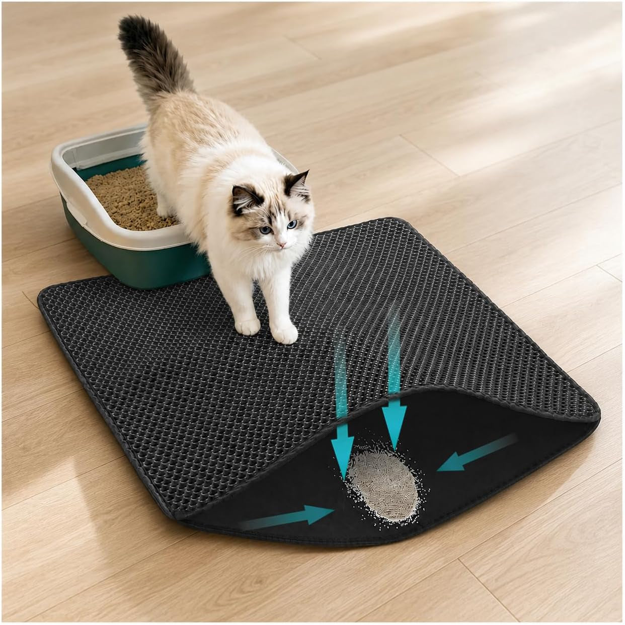 cat-litter-mat-for-indoor-cats-eva-double-layer-litter-box-mat-washable-for-easy-cleaning-cat-rug-collects-litter-and-prevents-liquid-leakage-gray-23-6-15-7inch