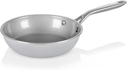 - Ceraterra - 8 Inch Ceramic Frying Pan – PFAS, PTFE & Pfoa-Free, Toxin-Free Ceramic Coating, Induction-Ready, Oven & Dishwasher Safe, Ceramic Nonstick Frying Pan Made in Korea1