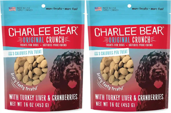 Charlee Bear Dog Training Treats, Cheese & Egg Recipe, Low Calorie (Under 3 Calories), Limited Ingredient Crunchy Dog Treats, 16 Oz. Resealable Bag15