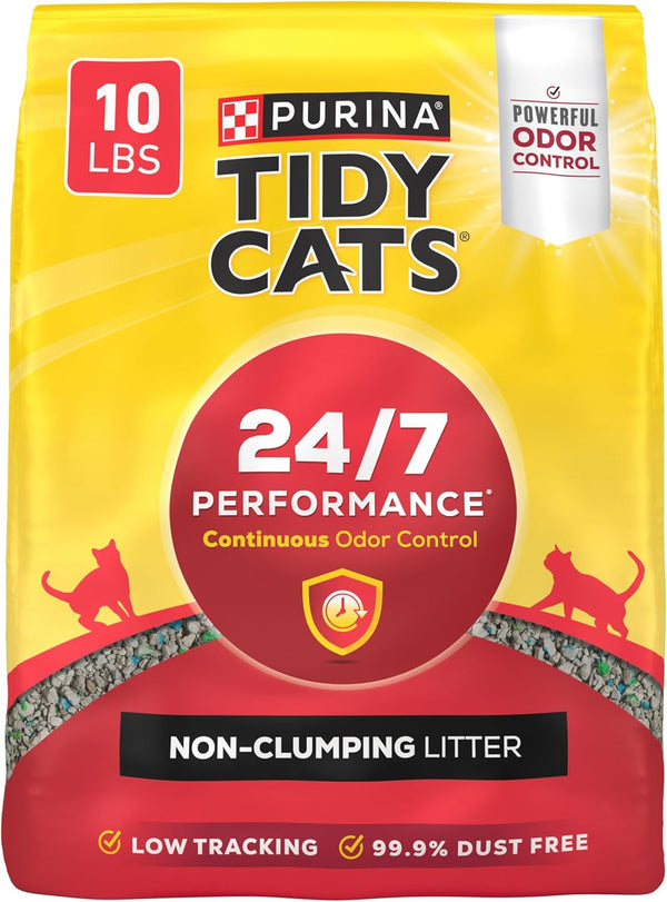 Purina Tidy Cats Non Clumping Cat Litter, 24/7 Performance Multi Cat Litter Odor Control Formula - 20 Lb. Bag9