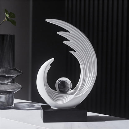 Modern Sculptures Dinning Room Shelf Decor Home Décor Accents | Abstract Art Accessories Decoration for Coffee Table Entryway Console Office Desk Living Room Shelves Housewarming Gift6