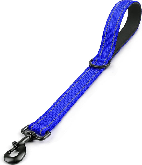 Joytale Short Dog Leash for Close Control & Training, 18", Black | Padded Comfort Handle, Reinforced Nylon Webbing, Secure Metal Clip, for Busy Streets & Heel Training23