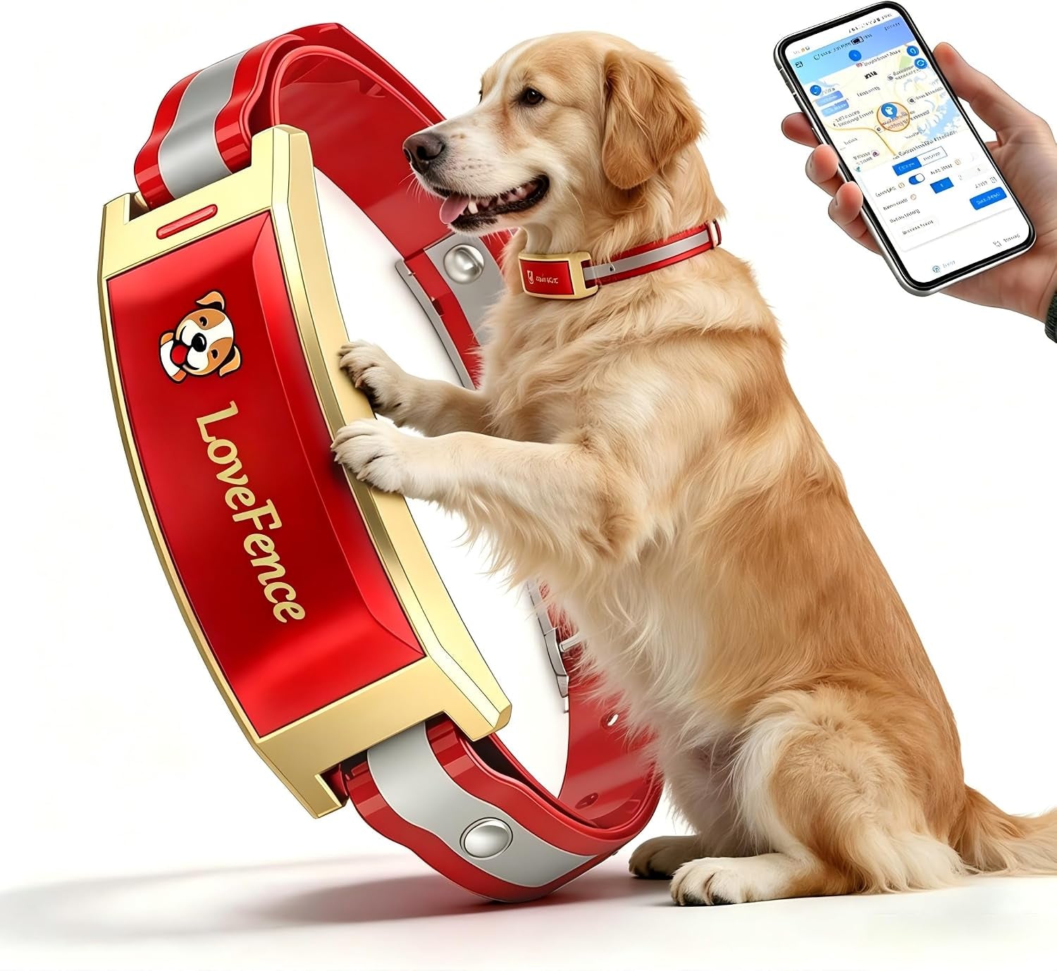 gps-wireless-dog-collar-fence-system-with-free-app-smart-portable-electric-dog-fence-64-3280ft-waterproof-rechargeable-for-medium-large-dogs-outdoor-use