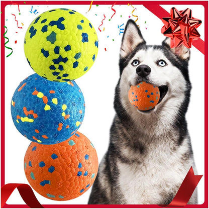 Mankoda Dog Balls, 3" Indestructible Tennis Balls for Aggressive Chewers | Floating Fetch Toys, Durable ETPU Rubber, Bouncing & Lightweight, Interactive Chewing Safe for Medium Large Dogs - 3 Pack1