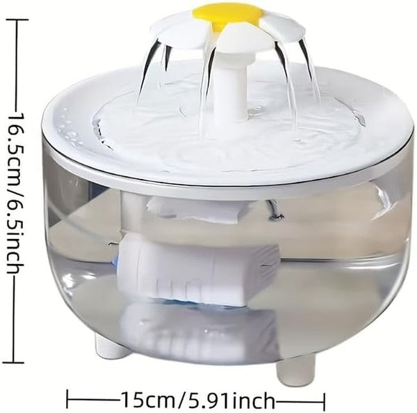 47Oz/1.4L Pet Fountain, Cat Water Fountain No Filter, Automatic Cat Water Fountain Dog Water Dispenser with for Cats, Dogs, Multiple Pets4