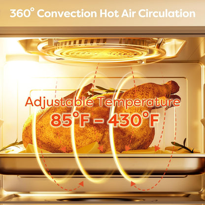12-In-1 Countertop Steam Oven with Air Fryer, 25.4QT Nosh Oven Pro | Convection Toaster Oven with Rapid Steam & Steam Bake | Air Fry, Dehydrate, Ferment, Self-Clean & Delay Start4