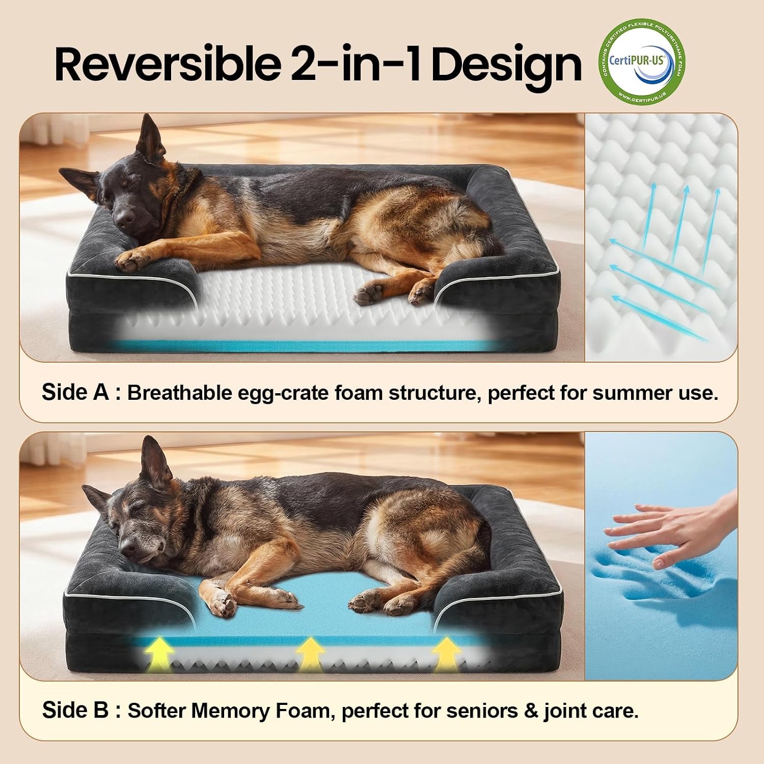 ohgeni-sofa-style-orthopedic-dog-bed-for-large-dogs-memory-foam-pet-bed-with-removable-machine-washable-plush-cover-non-slip-bottom-45-inch-black