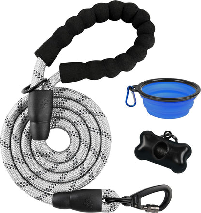 BARKBAY Dog Leashes for Large Dogs Heavy Duty Dog Leash 4/5/6 FT with Comfortable Padded Handle and Highly Reflective Threads for Medium Large Dogs Walking Training Running (5Ft-1/2'',Pink)31