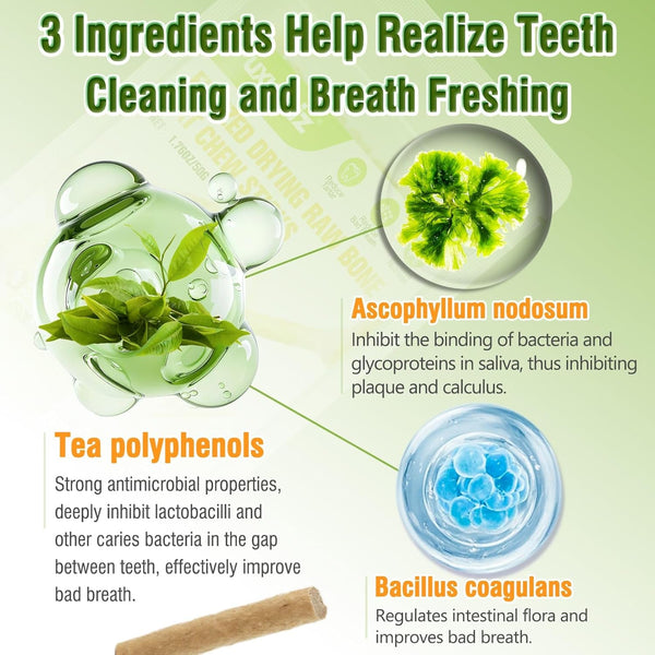 Freezed Dried Cat Chew Sticks, Cat Dental Treats for Freshens Breath and Controls Tartar, Feline Teething Sticks3