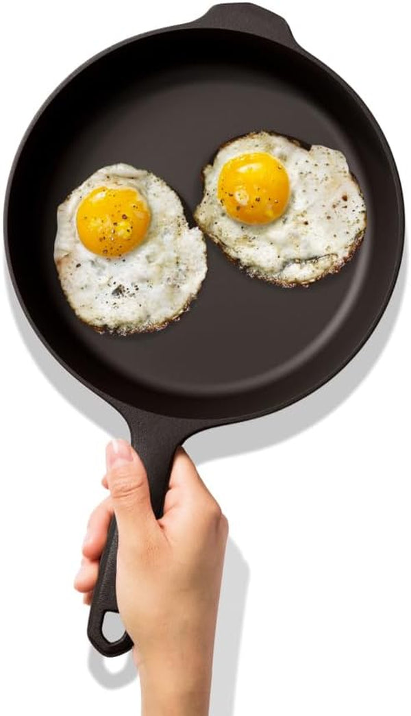 No.6 Small Cast Iron Skillet – 8.38-Inch Pre-Seasoned Pan for 1–2 Servings, Lighter & Smooth, Made in USA1