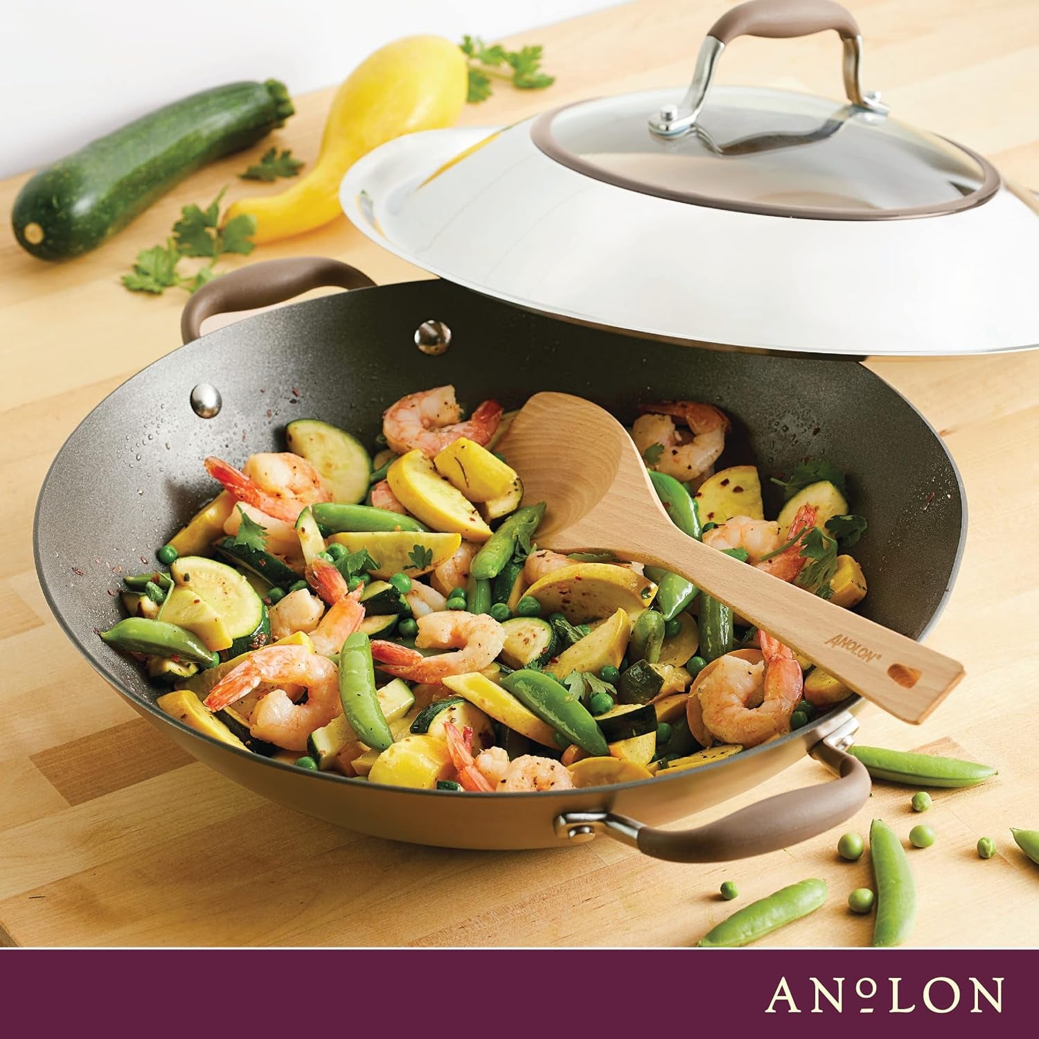 advanced-home-hard-anodized-nonstick-wok-stir-fry-with-lid-and-cooking-tool-14-inch-bronze