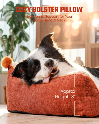 Orthopedic Dog Couch for Medium & Large Dogs, Waterproof Sofa Beds (43''×32''×8'')3