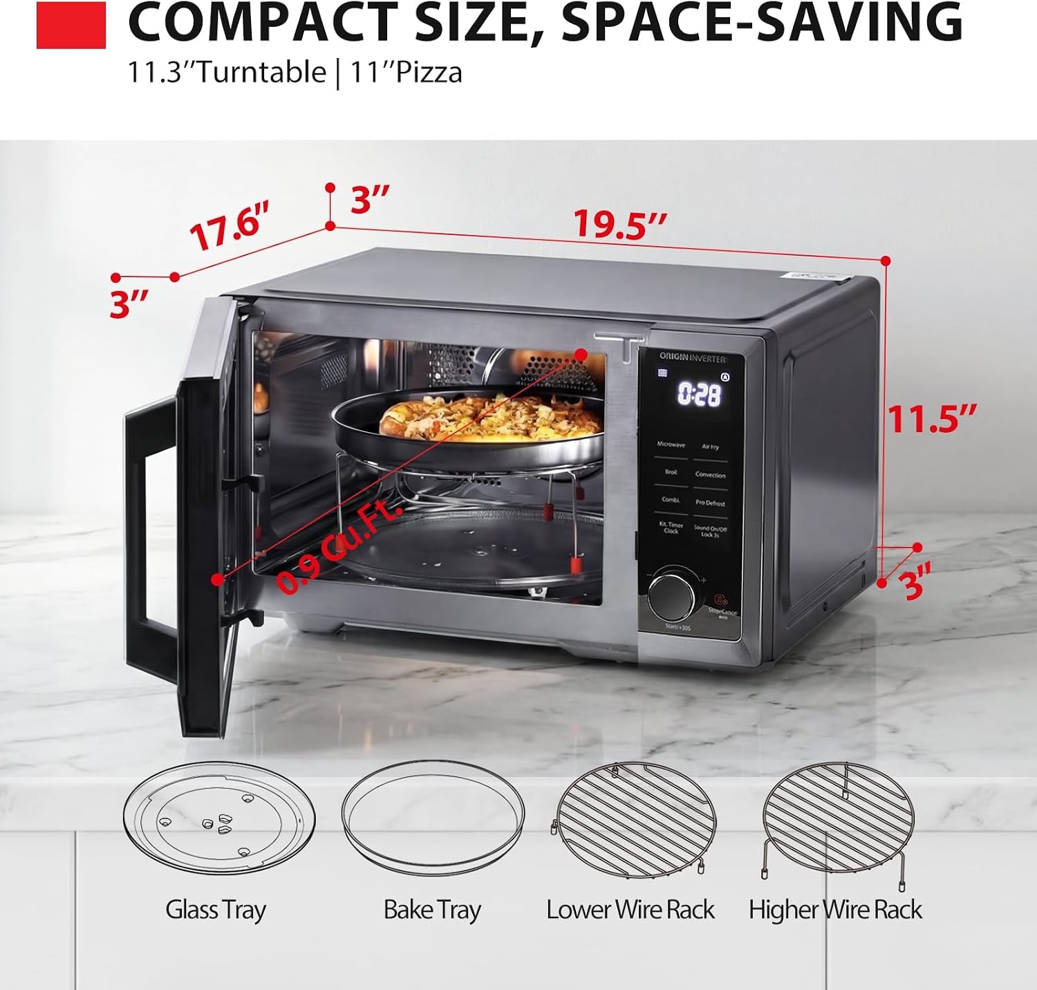 optichef-basic-countertop-microwave-air-fryer-combo-0-9-cu-ft-origin-inverter-tech-convection-bake-broil-27-auto-menus-black-stainless-steel